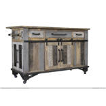 Gracie Oaks Zantos Solid Wood Kitchen Island | Wayfair